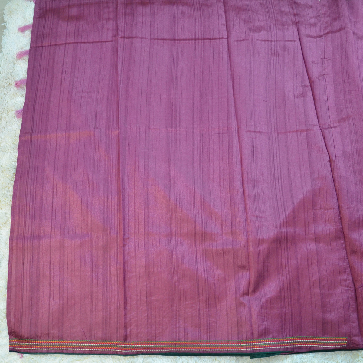 TUSSAR SAREE WITH THREAD EMBROIDERY