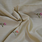 TUSSAR SAREE WITH THREAD EMBROIDERY