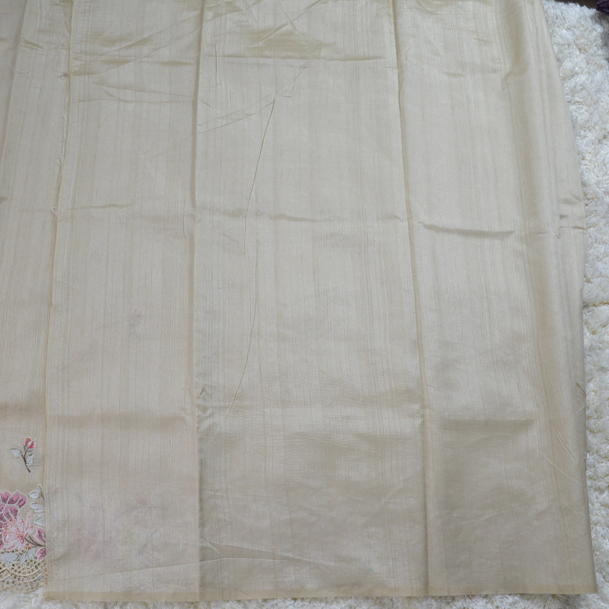 TUSSAR SAREE WITH THREAD EMBROIDERY