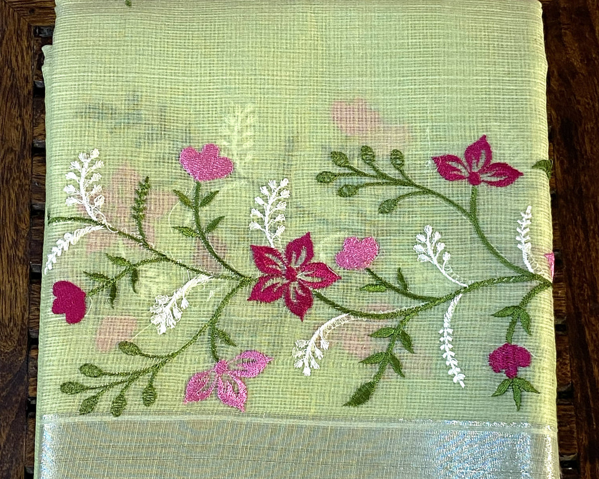 KOTA WITH EMBROIDERY SAREE