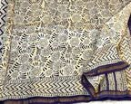 BAGRU PRINT CHANDERI COTTON SAREE