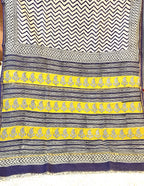 BAGRU PRINT CHANDERI COTTON SAREE