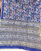 BAGRU PRINT CHANDERI COTTON SAREE