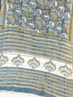BAGRU PRINT CHANDERI COTTON SAREE