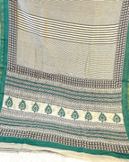 BAGRU PRINT CHANDERI COTTON SAREE