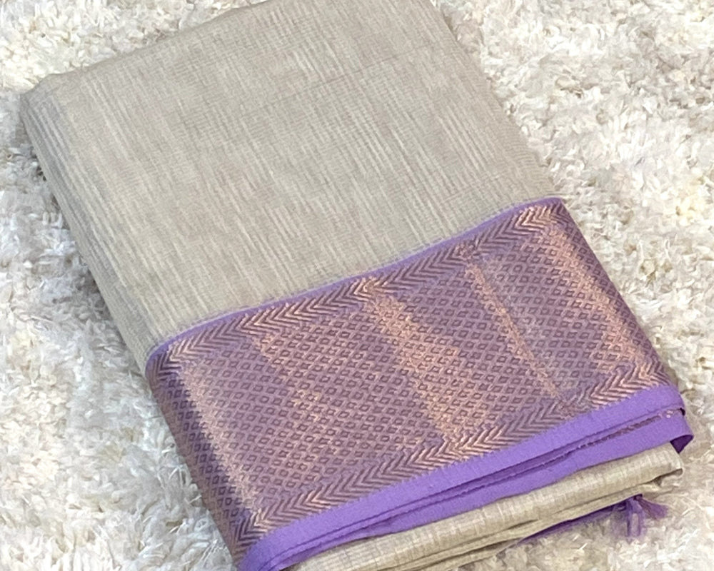 TISSUE MAHESHWARI HANDLOOM SAREE