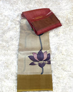PURE TUSSAR SILK SAREE