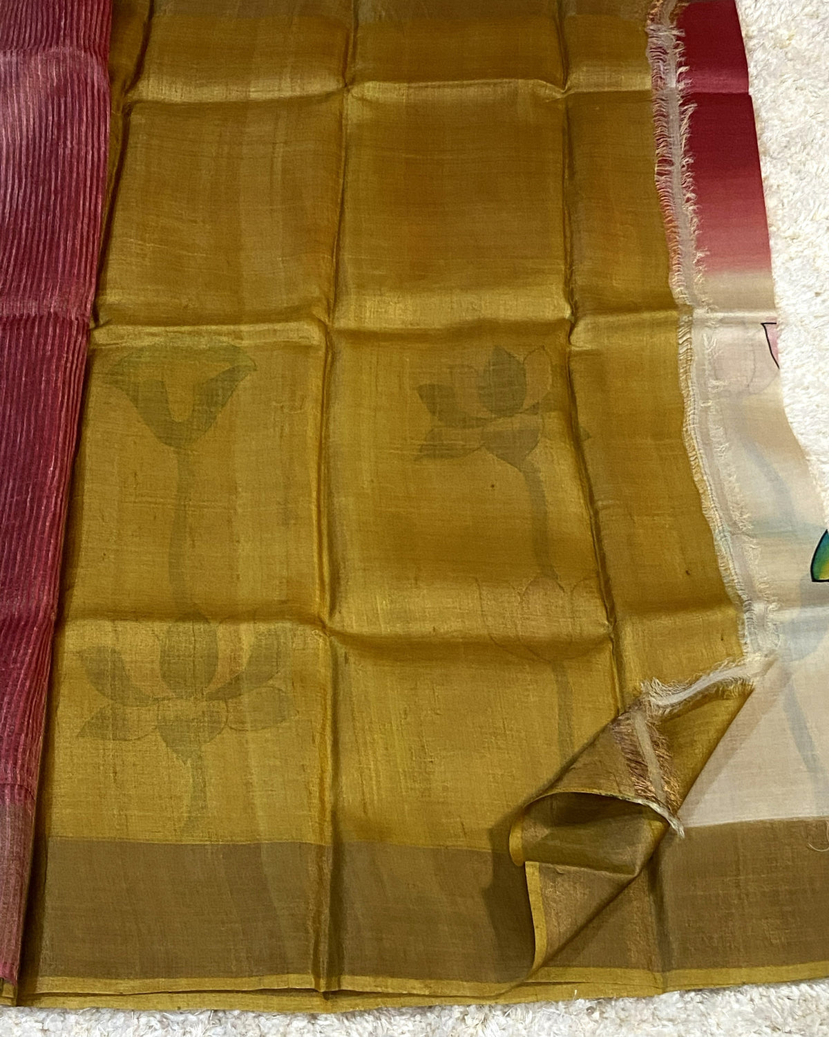 PURE TUSSAR SILK SAREE