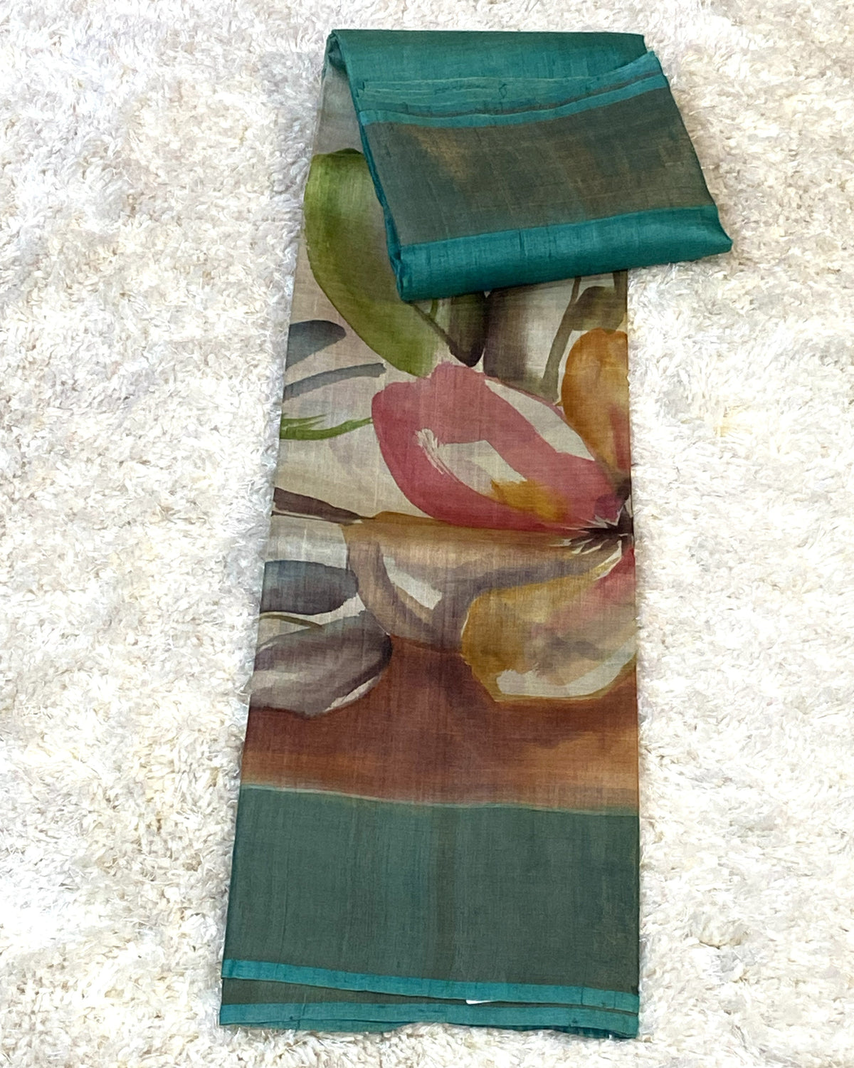 PURE TUSSAR SILK SAREE