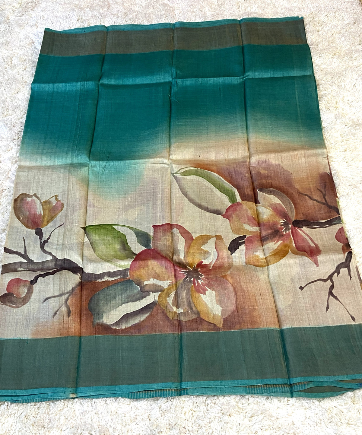 PURE TUSSAR SILK SAREE