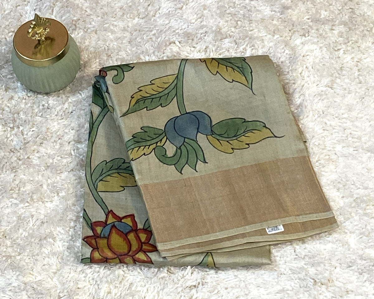 PURE TUSSAR SILK SAREE