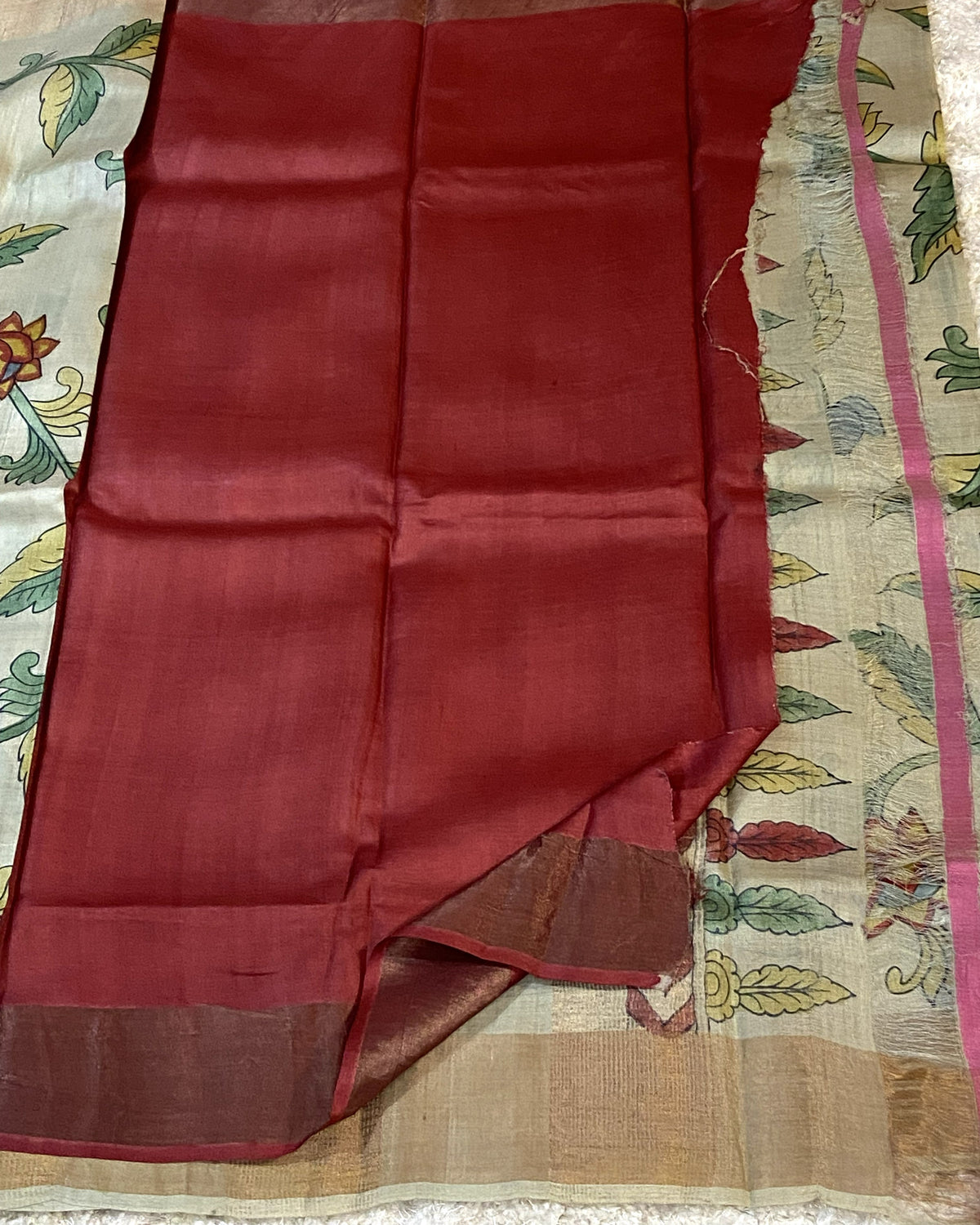 PURE TUSSAR SILK SAREE