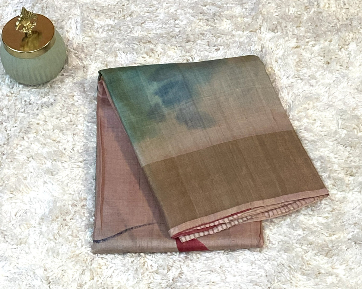 PURE TUSSAR SILK SAREE