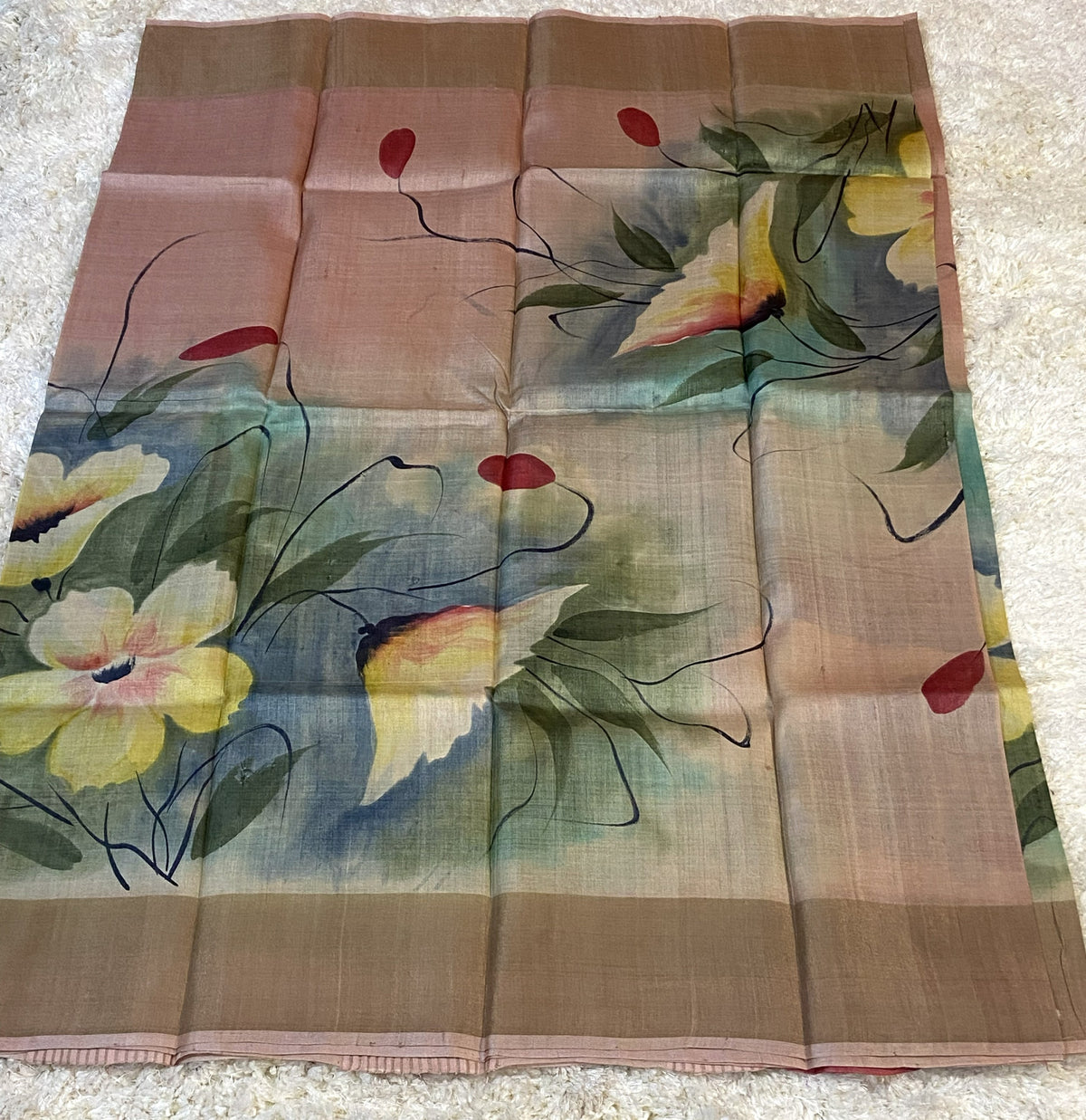 PURE TUSSAR SILK SAREE