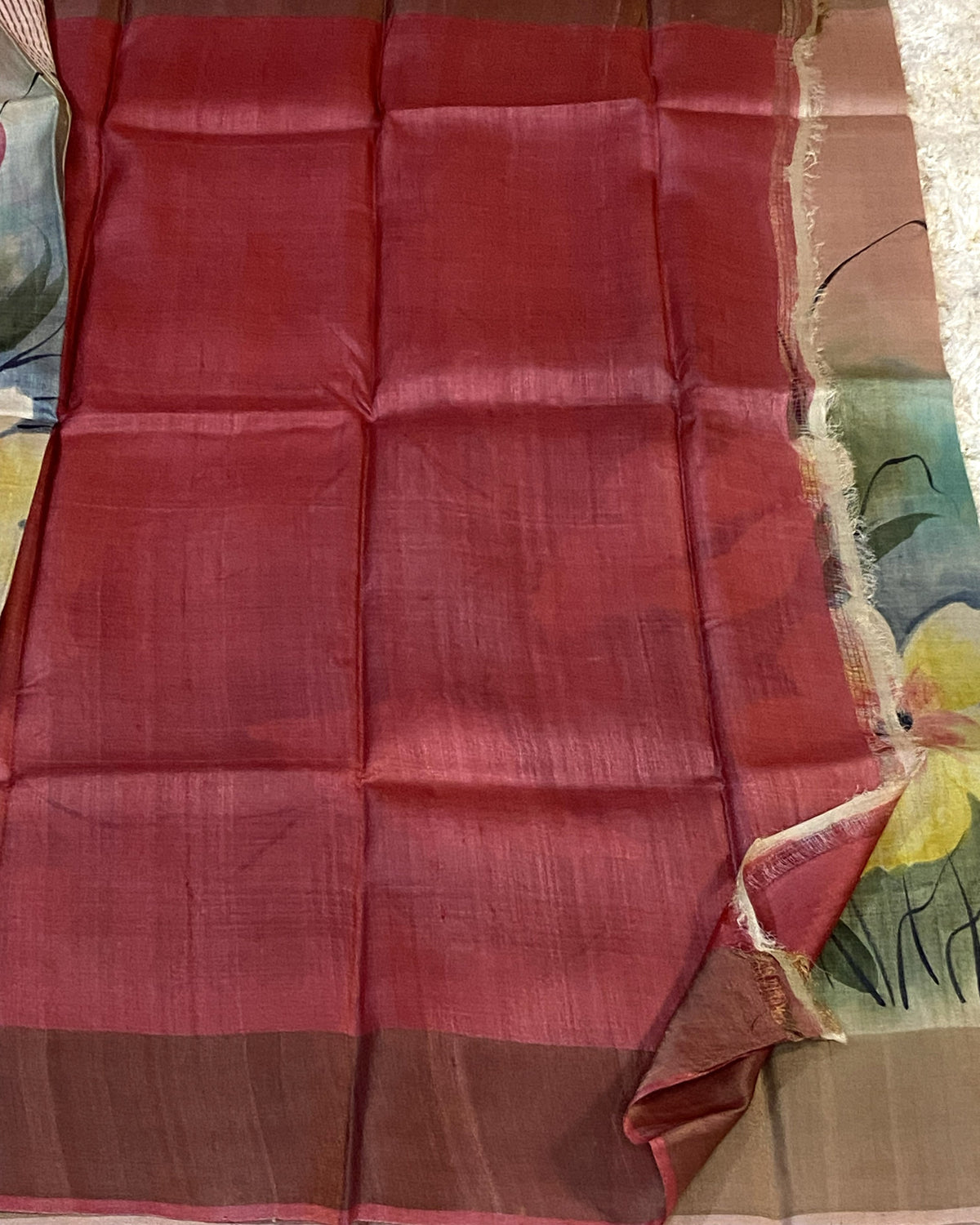 PURE TUSSAR SILK SAREE