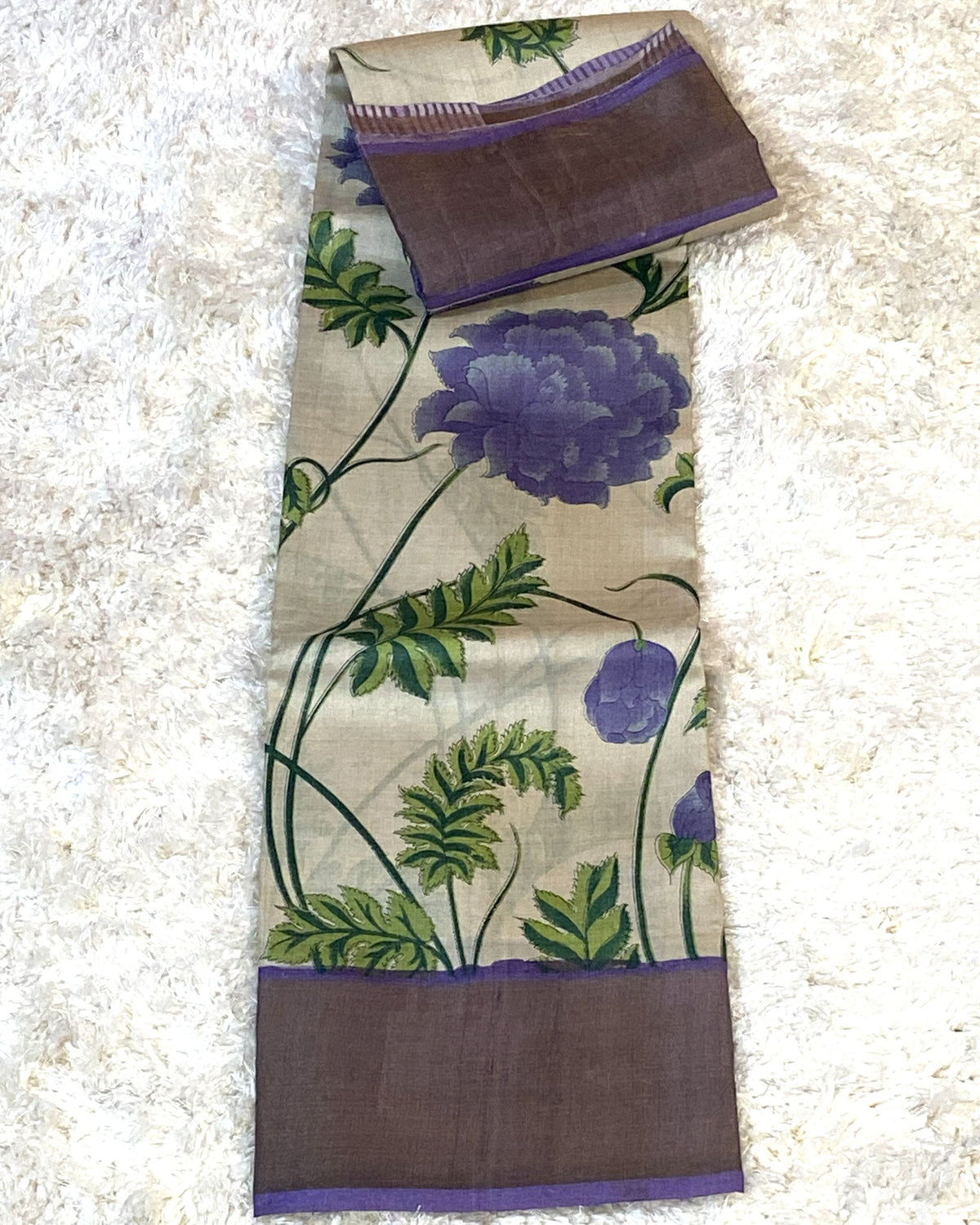 PURE TUSSAR SILK SAREE