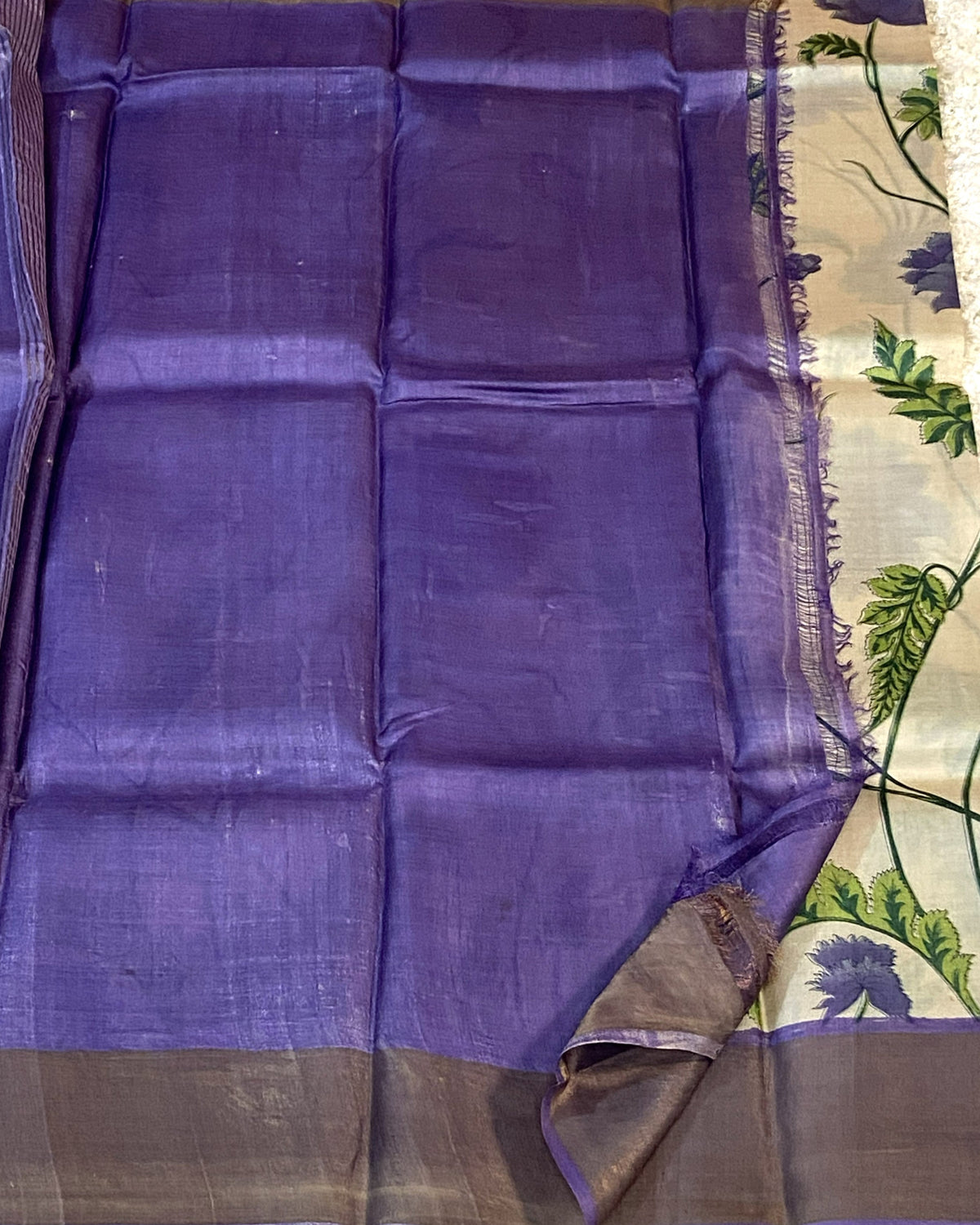 PURE TUSSAR SILK SAREE