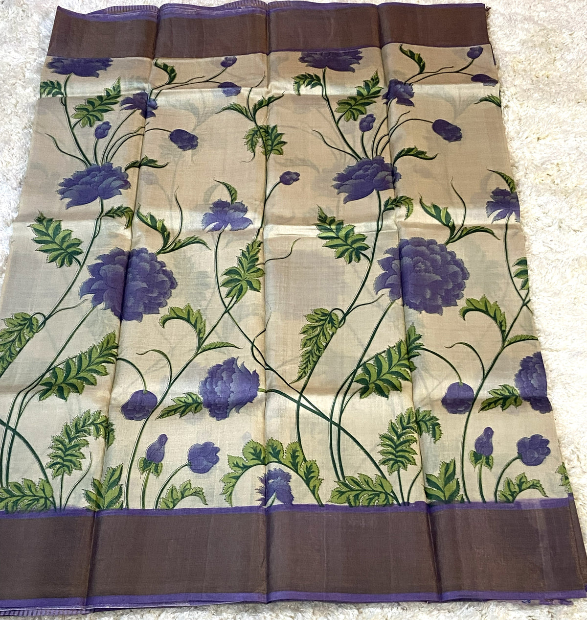 PURE TUSSAR SILK SAREE