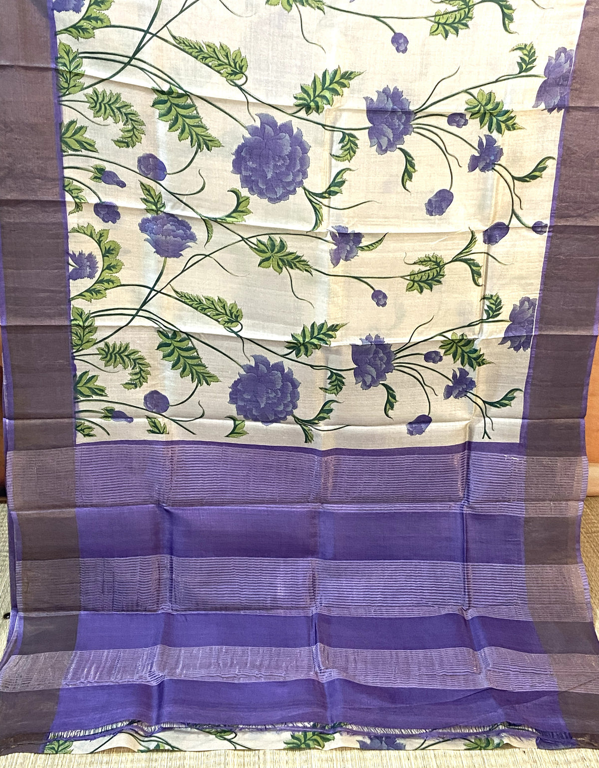 PURE TUSSAR SILK SAREE