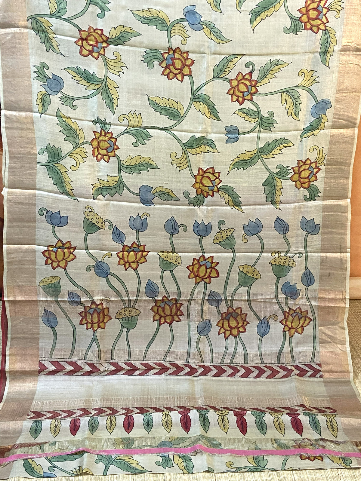 PURE TUSSAR SILK SAREE