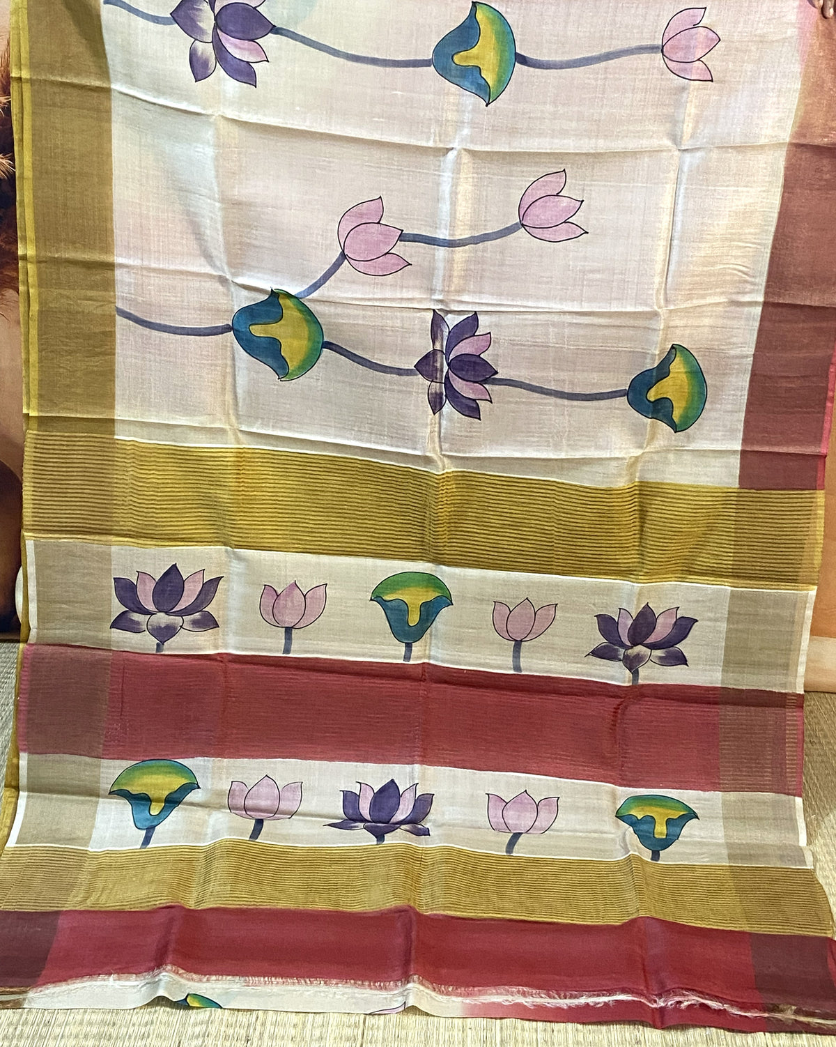 PURE TUSSAR SILK SAREE