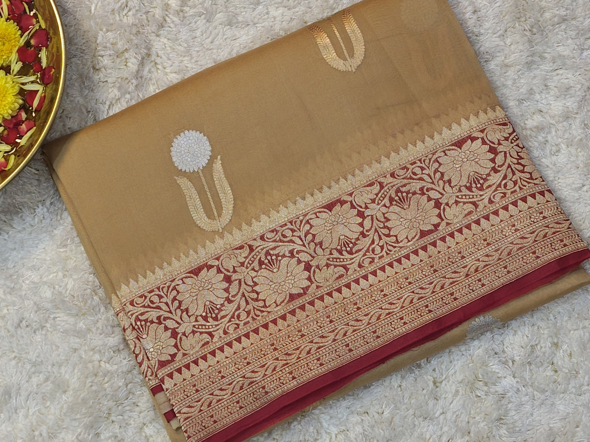 KORA BANARASI SILK SAREE