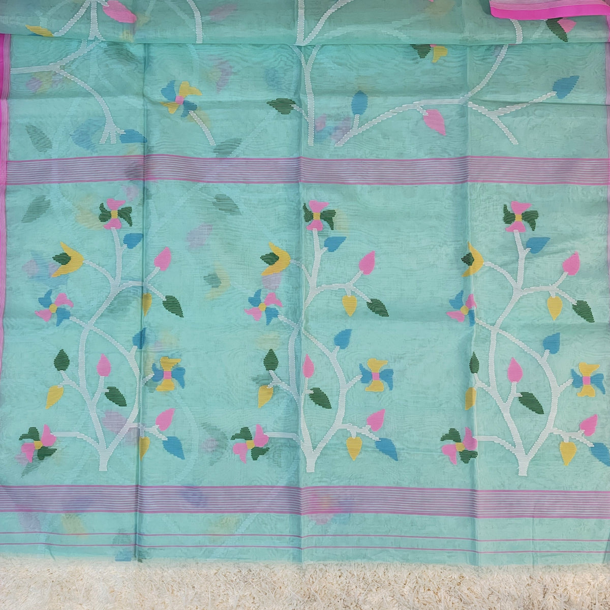 PURE MUSLIN JAMDANI SAREE