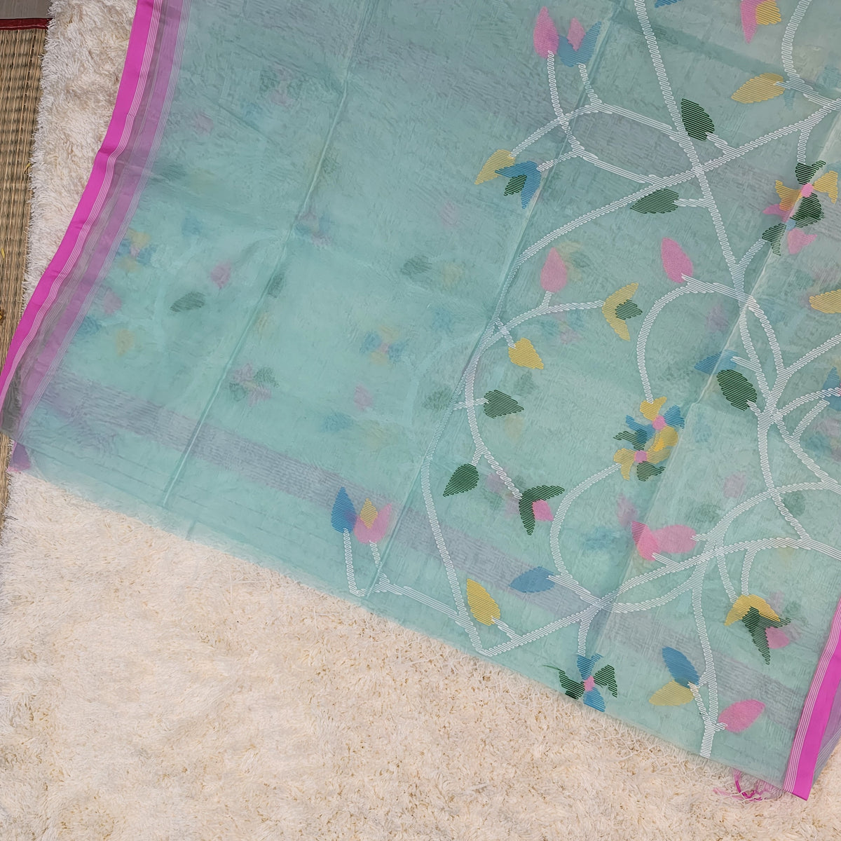 PURE MUSLIN JAMDANI SAREE