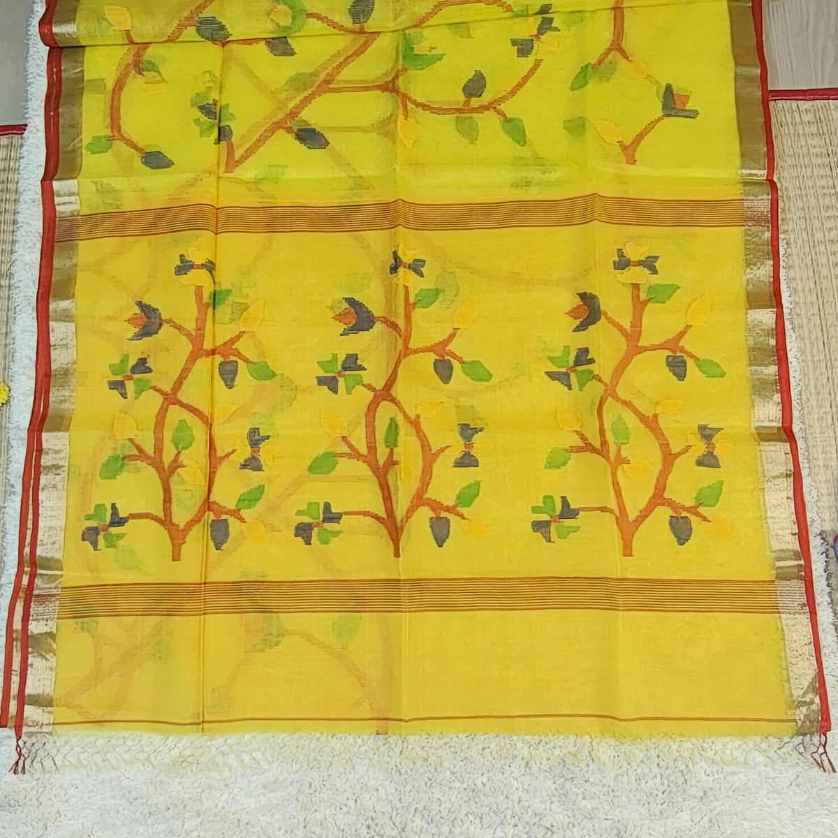 PURE MUSLIN JAMDANI SAREE
