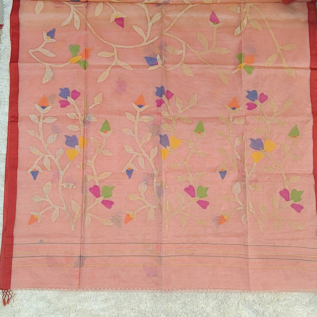 PURE MUSLIN JAMDANI SAREE