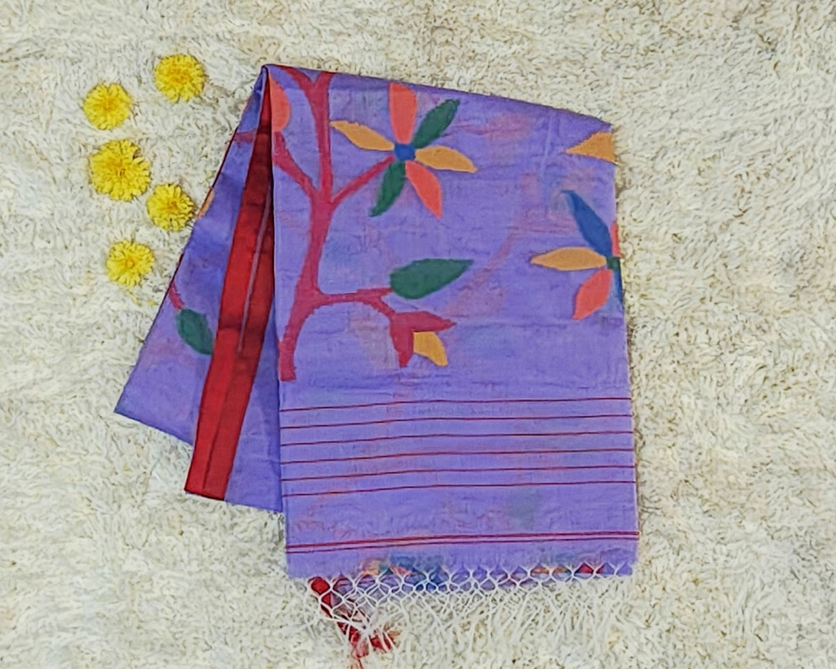 PURE MUSLIN JAMDANI SAREE