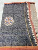 BAGRU HAND BLOCK PRINT KOTA DORIA SAREE
