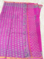 BAGRU HAND BLOCK PRINT KOTA DORIA SAREE