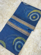 BAGRU HAND BLOCK MAHESHWARI SILK SAREE