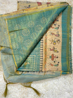 TISSUE TUSSAR SILK BLEND SAREE